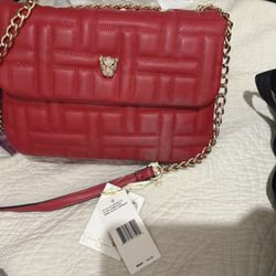 Jessica Simpson Red Jeweled Tiger Purse 