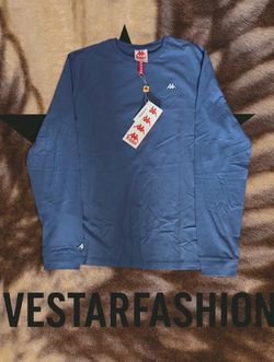 Kappa baby blue long sleeve shirt