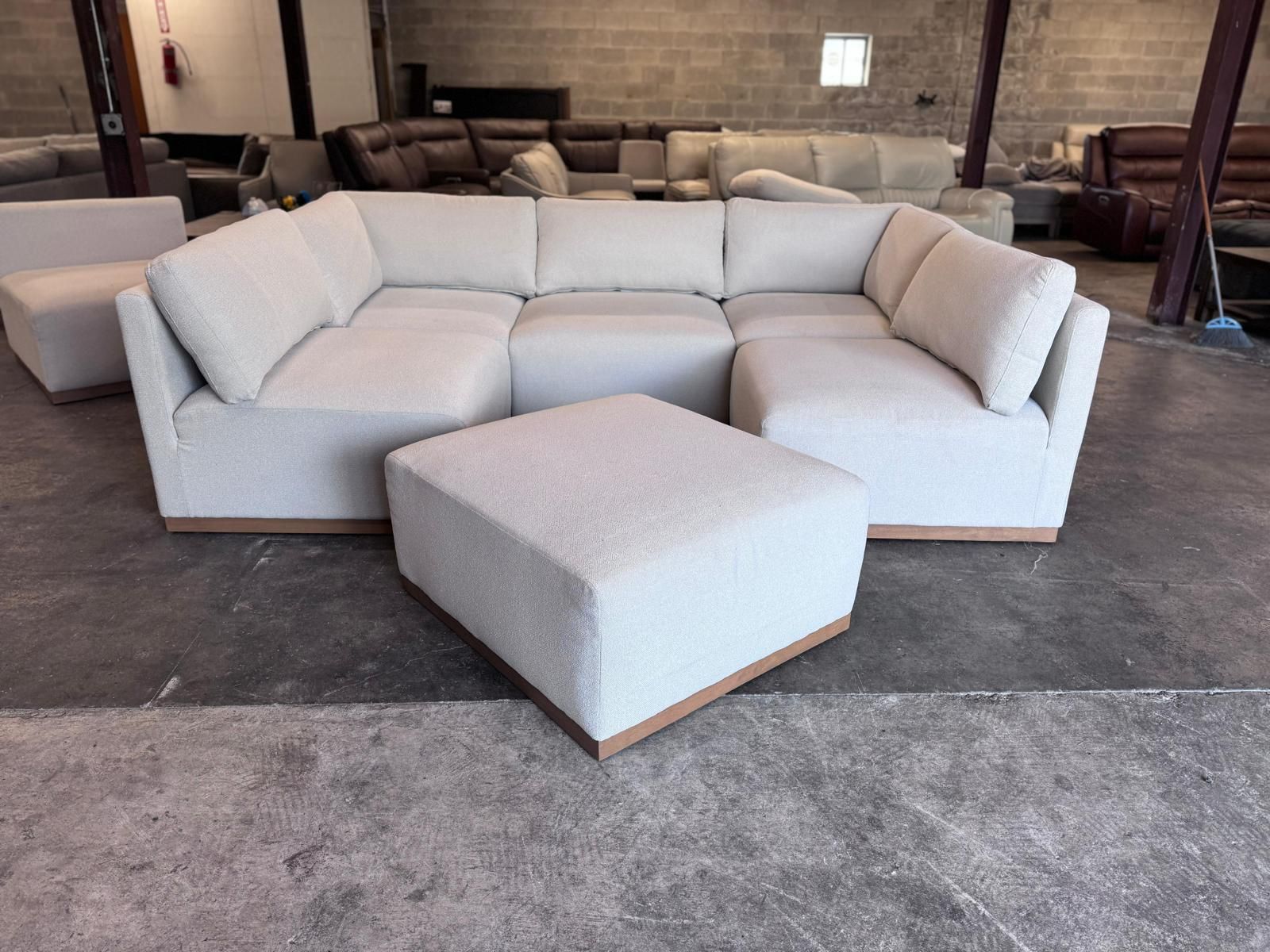 6 piece modular sectional couch.