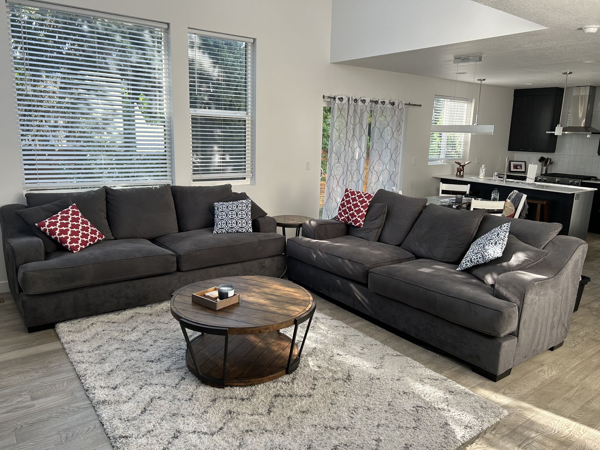 Moving Sale! Oversized, Plush Gray Couches
