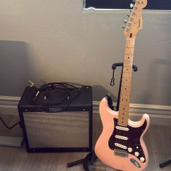 Fender Stratocaster And Fender blues junior Amplifier 