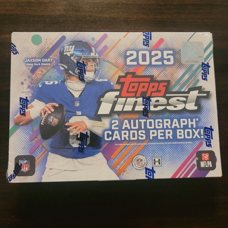 Topps Finest 2025 Hobby Box Sealed.