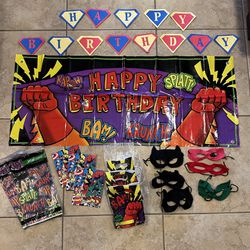 Superhero’s Birthday Party Supplies