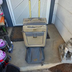 4 wheel Carry On Luggage + extra bag