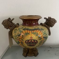 Unique Victorian Vase Lady Handle 
