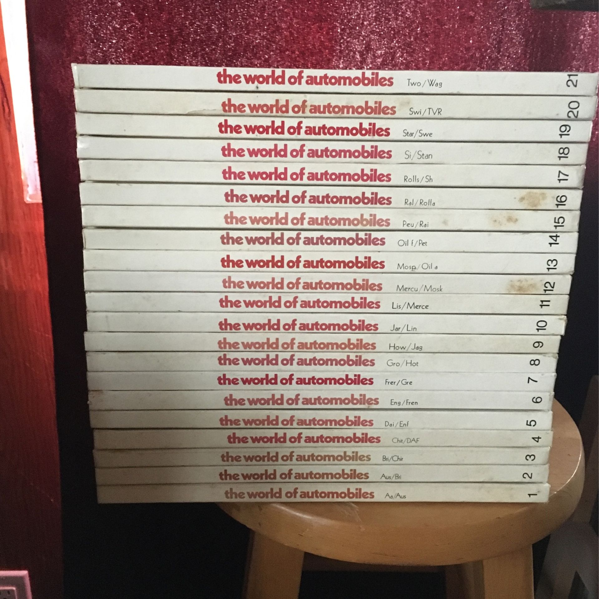 The World Of Automobiles Encyclopedia Set