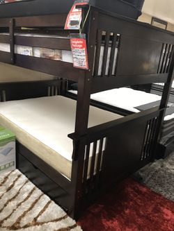 Bunkbed with mattress full/full
