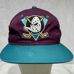 Vintage Sports Specialties  Anaheim Mighty Ducks Script Snapback Hat NHL Hockey