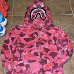 Pink Bathing Ape Hoodie