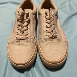 vans old skool peach blush monochrome