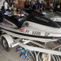 2 Jet Skis And Trailer For Sale