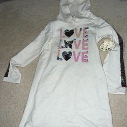Girls Hooded Dress - New 