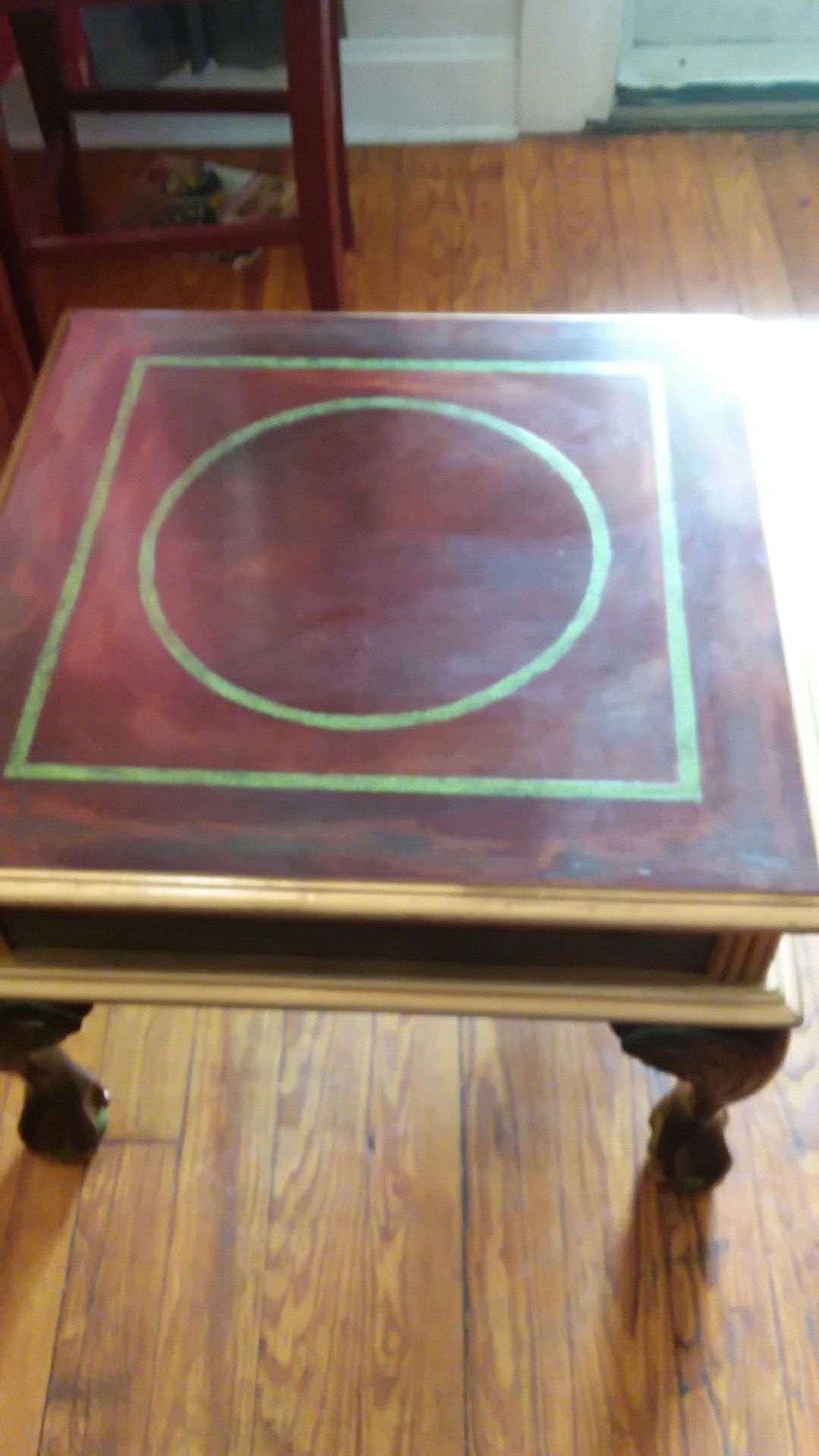 Old antique coffee table