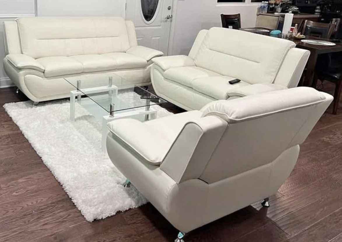 ALL WHITE LIVING ROOM SET π€π€π€π€π€