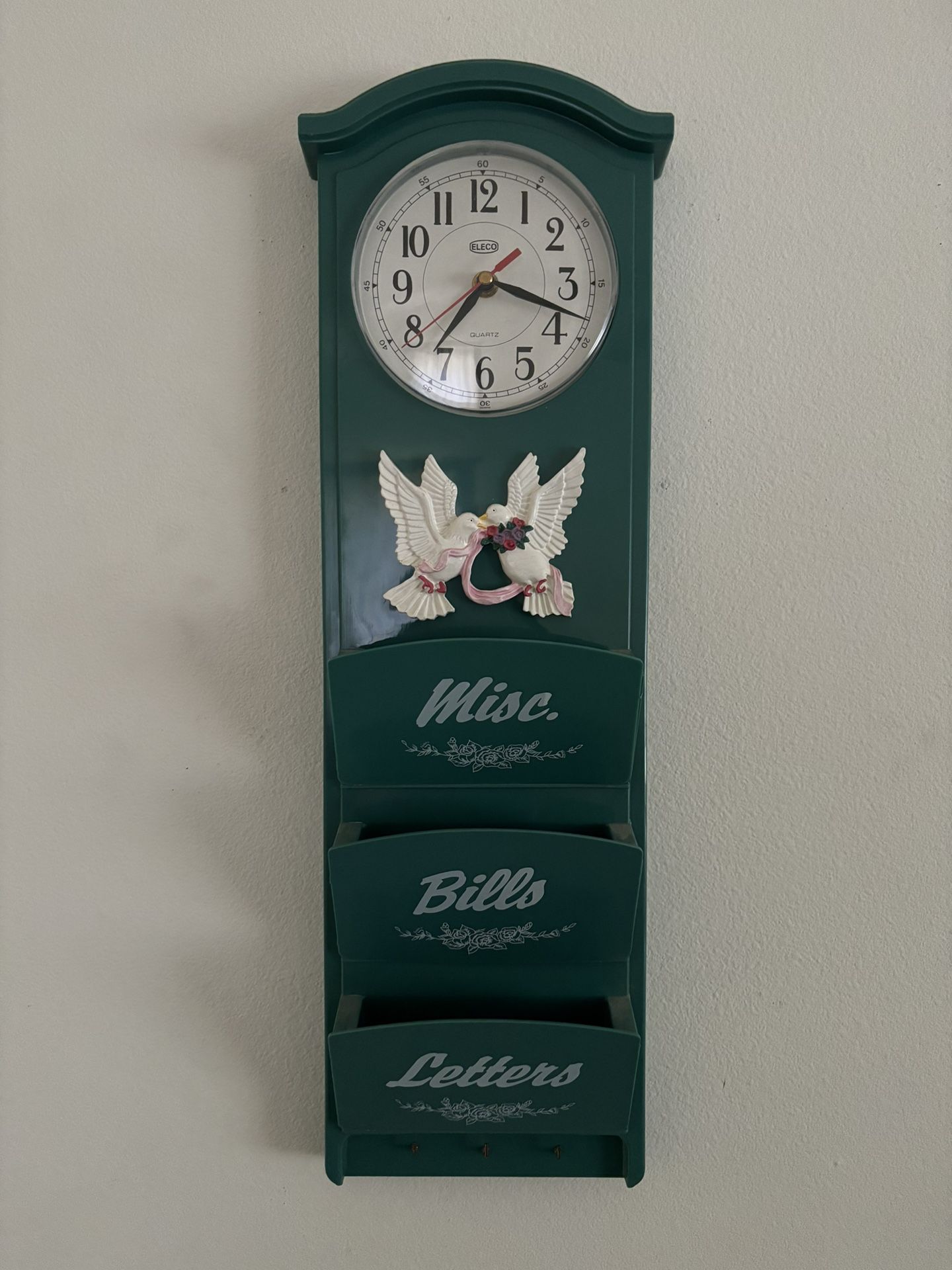 Clock Letter Holder