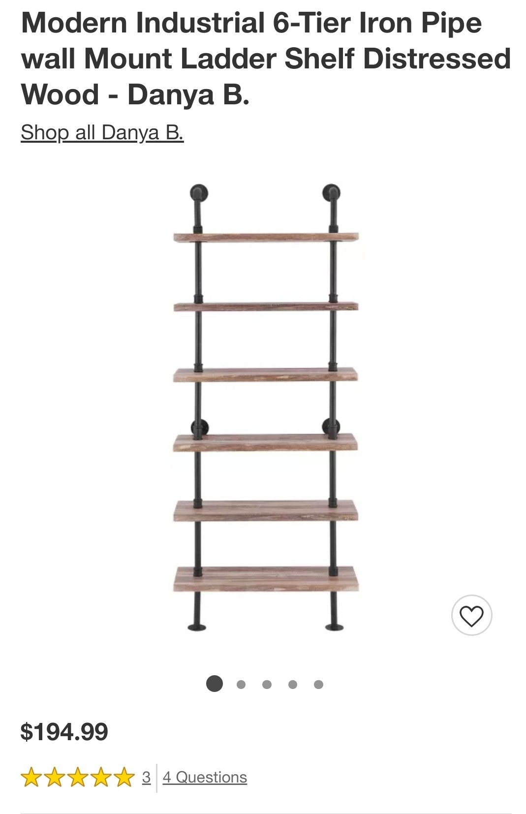 6 tier ladder shelf
