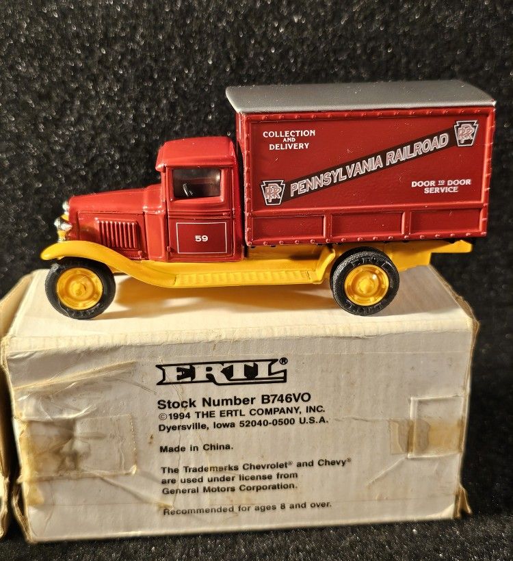 1994 ERTL 1:43 1930 Pennsylvania Railroad Delivery Truck B746VO ⭐️New⭐️