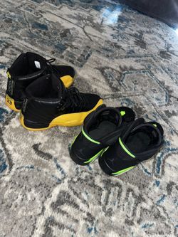 Retro 12 University Gold/Retro 6 Electric Green