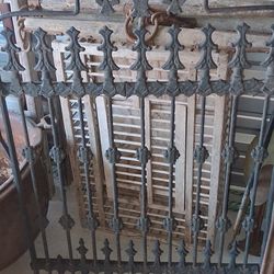 Vintage cast iron gate