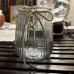 Clear Blue And Silver Glass