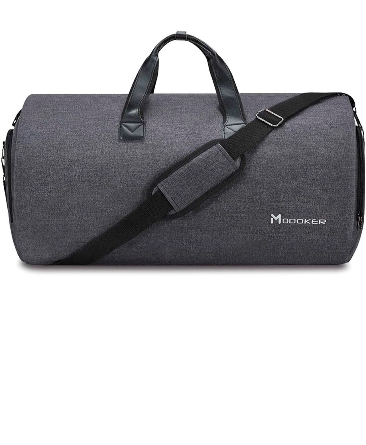 New Modoker Convertible Garment Bag Suit Travel Bag Black