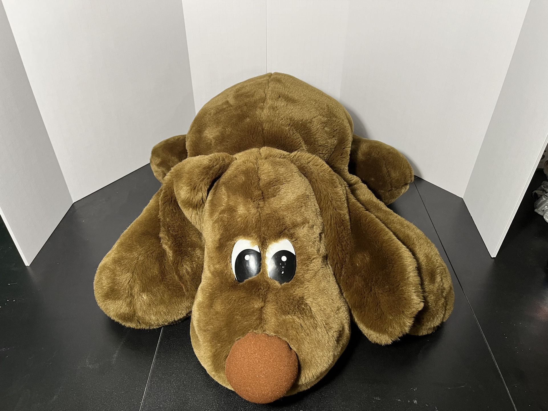 Vintage Toys R Us Dog Floppy Soft Brown Stuffed Animal Plush 1998 34”