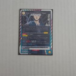 Eren Yaeger (Attack On Titans Eng. Translated Deck) Union Arena