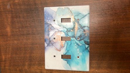 Triple toggle decorative wall switch plate