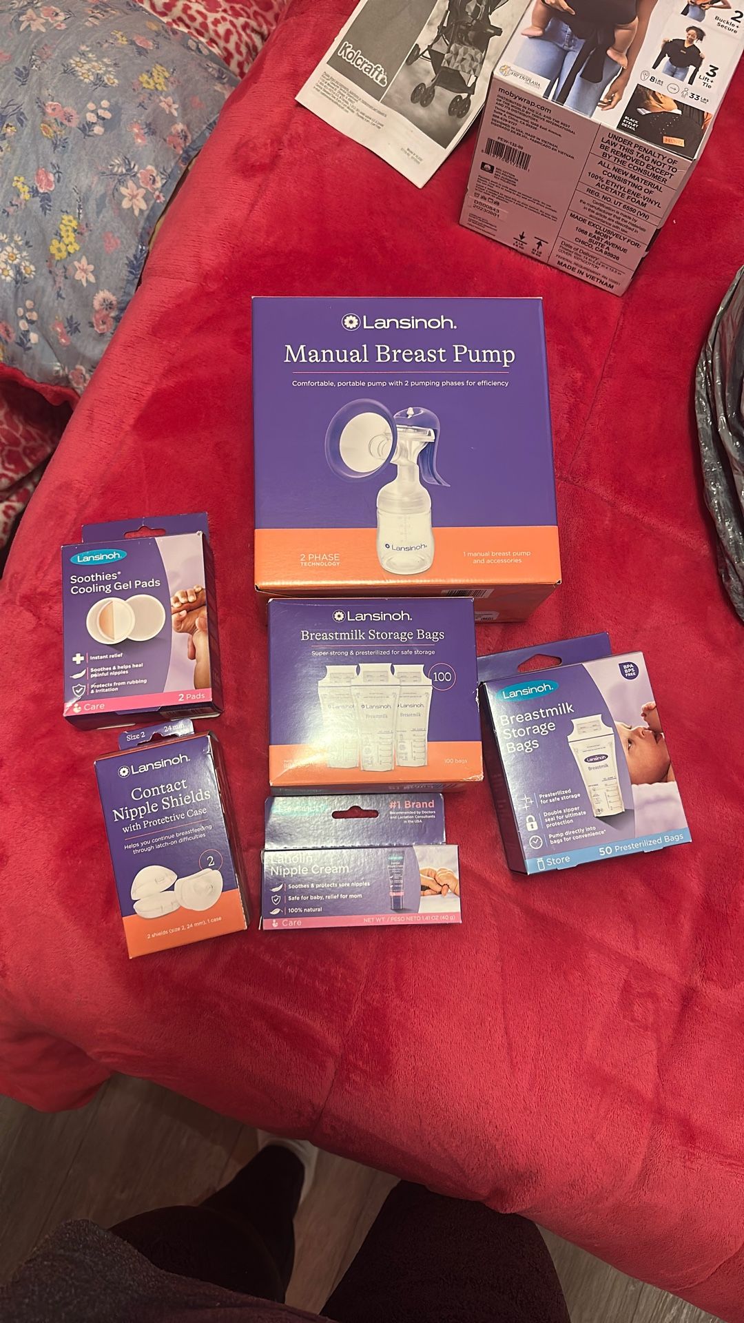 lansinoh breast feeding lot