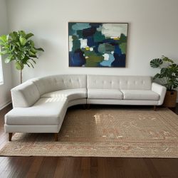 Living Spaces mid-century modern sectional couch 🛻 delivery available🛻