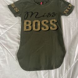 Girls Miss Boss T-shirt