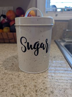 Farmhouse Sugar Canister with Lid