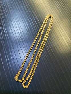 10K SOLID ROPE CHAIN
