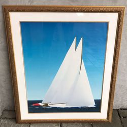 1987 LV Cup Sailboat Poster