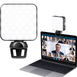 Video Conference Lighting Kit, PEZAX Webcam Lighting with Clip for Remote Working/Zoom Calls/Lighting/Live Streaming, Self-Broadcasting, Compatible wi