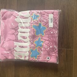 pink Atlanta spider hoddie