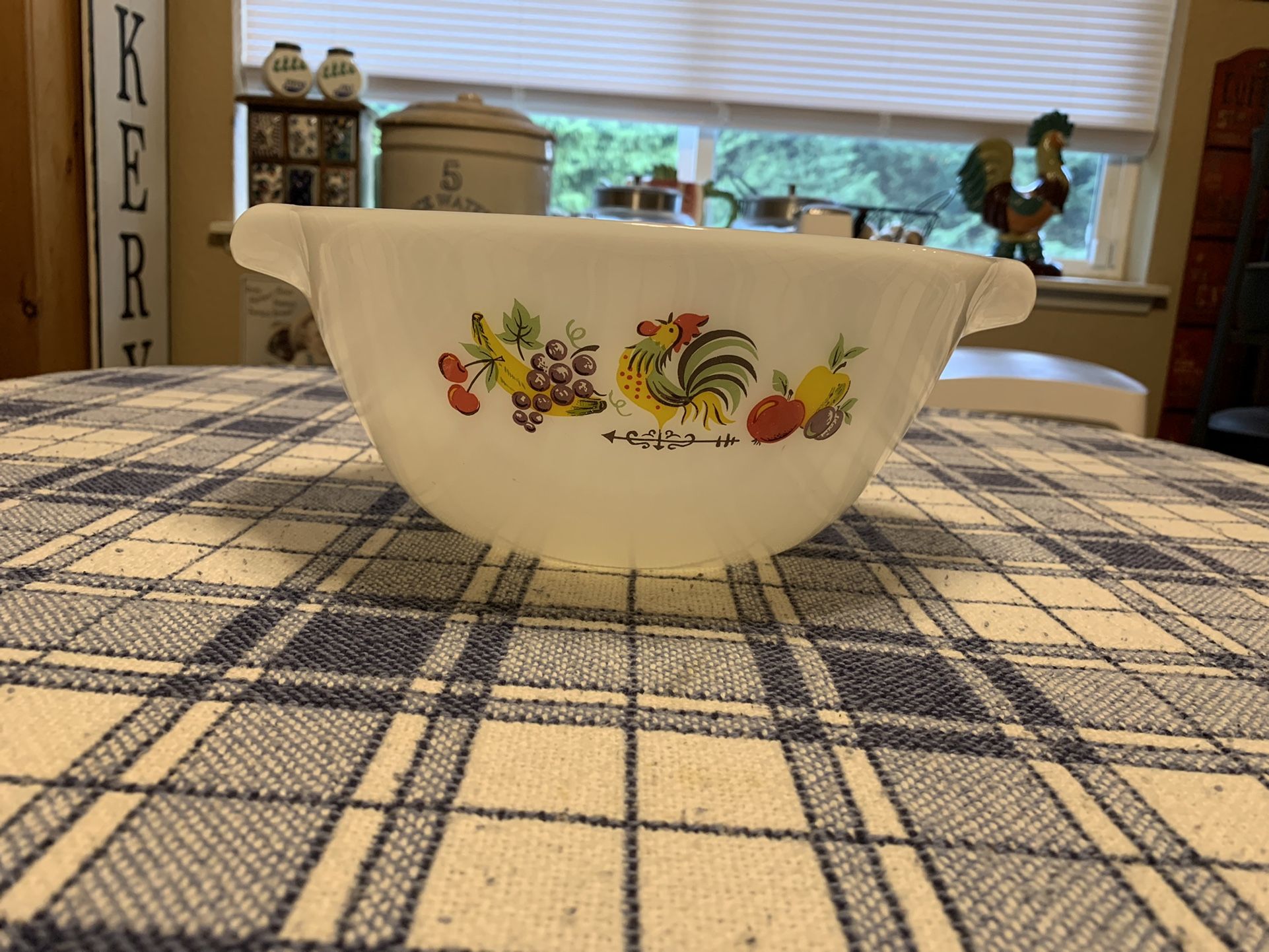 Vintage Fire King Milk Glass 3 1/2 quart Mixing Bowl