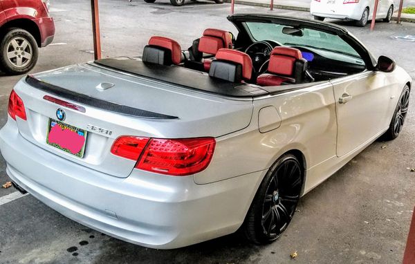 2012 Bmw 328i Hard Top Converrtible Pearl White With Red