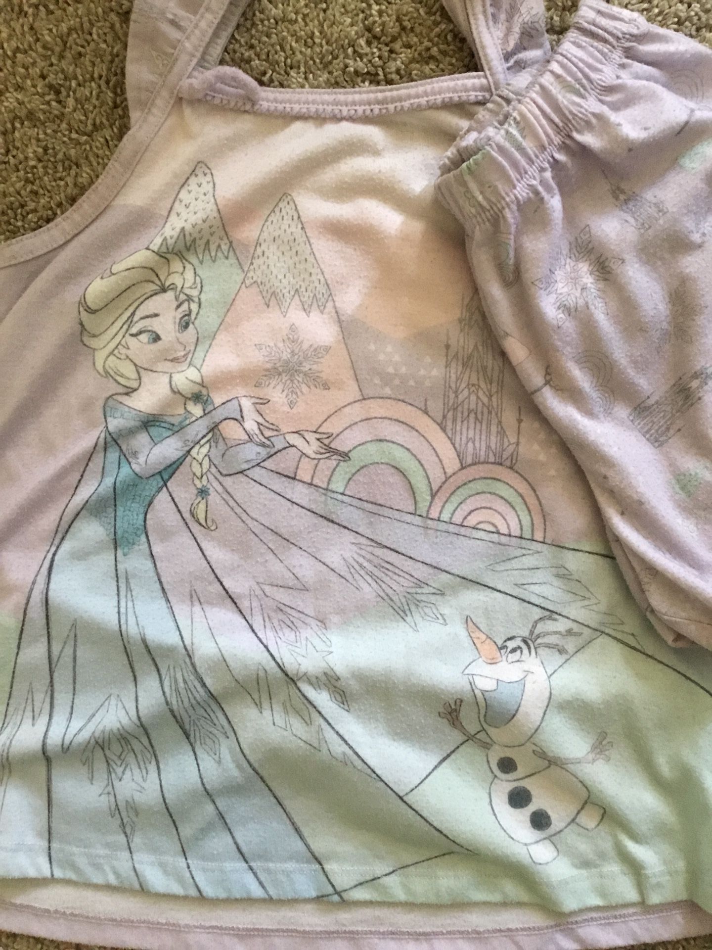 Disney store frozen Elsa short pajamas girl size 7/8