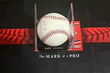 Christian Moore “2024 1st RD Pick” Los Angeles Angels Autographed Baseball