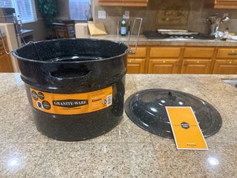 Granite Ware 21.5 Quart Water Bath Canner – Complete 3-Piece Set