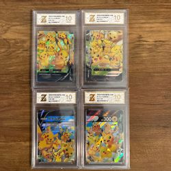 Chinese Pikachu V-union Promo 109/S-P - 112/S-P Combination Set-Z gold 10