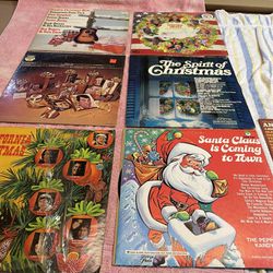 Vintage 1970s Christmas album collection