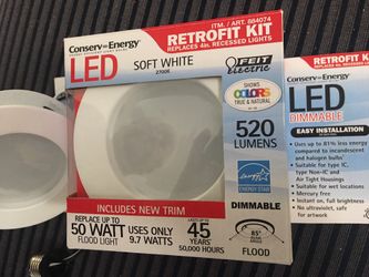 LED Retrofit Kit For 4” Recessed Lights 50 Watt