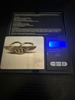 10k Bentley two finger ring