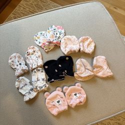 Newborn, Baby Hand Mittens 