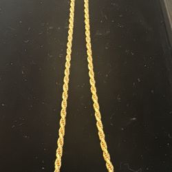 Jaxxon rope chain gold bonded womens New