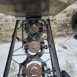 Flat Grll 3x Burner Flat Heavy Steal 