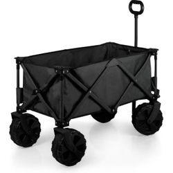 PICNIC TIME Adventure Wagon All-Terrain Folding Sport Utility Cart with Wheels