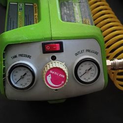 Portable compressor with charger and battery